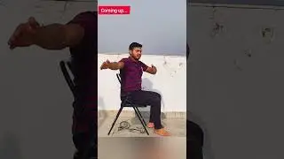Yoga with chair/Full body stretching/self practice Day26 #shorts #trending #viral #exercise#workout