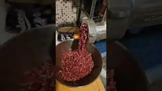 Kitchenaid Meat Grinder attachment on Venison