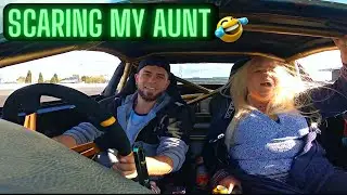 Aunts HILARIOUS REACTION in my CRAZY 2jz SUPRA DRIFT CAR!