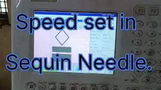 Chinese Embroidery Machine Sequin speed set  #Sequinspeedset