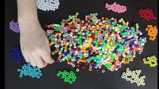 56 Minutes of Sorting a Whole Bag of Pony Beads by Color