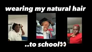 wearing my natural hair to school for the first time... | nayfromva