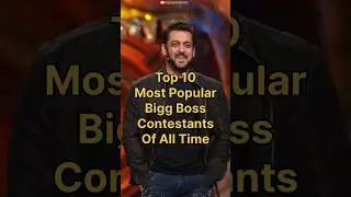 Top 10 Most Popular Bigg Boss Contestants Of All Time #biggboss #shorts #viral #trendingshorts