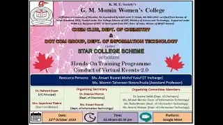 Hands on Training Programme on  Conduct of Virtual Events-2.0