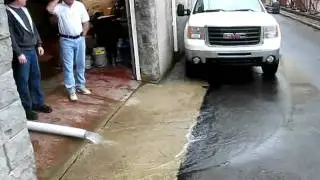 water running through Maeders 031310