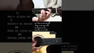 Alipin - Khel Pangilinan | Easy Guitar Tutorial For Beginners #guitarlesson #shorts