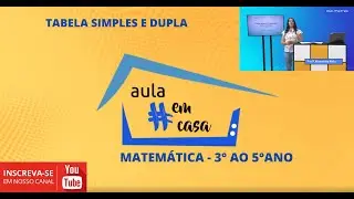 26/04/2021 - AULA EM CASA - TABELA SIMPLES E DUPLA - MATEM&Aacute;TICA - 3&deg; AO 5&deg;ANO