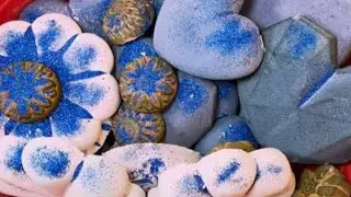 Soft fluffy reform gymchalk 💙🤍🤎 ✨ edit @ASMRgymchalkIndonesia #satisfying #chalkcrushing #gymchalk 