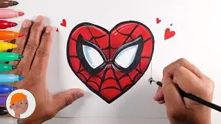 How To Draw A Spider-Man Valentine