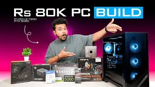 Budget Beast PC Build Rs 80,000 💻 | Ryzen 5 7600 + RTX 5060 🔥 FPS Monster