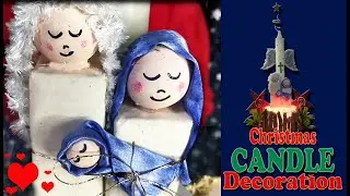 Easy & Beautiful DIY Candle l unique and easy idea for candle decoration l Christmas Candle Decor