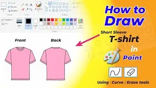 How to draw | T-shirt| Ms Paint drawing | drawing method | drawing | digitally | step by step