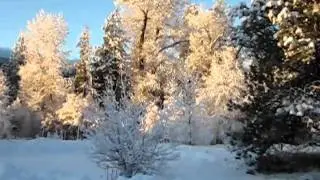 Boulder Creek Ranch snowfall - Oregon