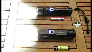 Мощный фонарик XHP90 против тактического фонаря XHP50 водонепроницаемый Test Review 2021 USB Charger