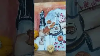 Художества мои /пишу/ вяжу 🧡  #уют #природа #хобби #художница #happy #handmade #мойшедевр #кмв