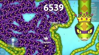 Snake.Io - Pro Giant Snake Vs Troll Tiny Snake! Epic Snakeio Gameplay