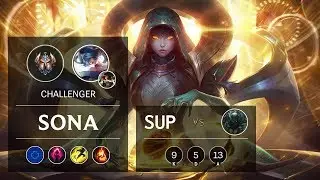 Sona Support vs Pyke - EUW Challenger Patch 10.2