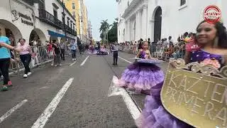 desfile rumbo a la coronación de la Reina del Carnaval de Veracruz 2024
