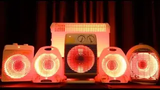 ASMR 6 Red hot warm fan heater sounds to sleep deep relaxation , fire, Tingle &bull; No Talking - 24/7