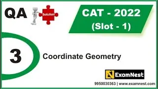CAT 2022 | QA Solutions | Slot 1 | Question 3 | Coordinate Geometry | Easy