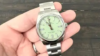 Unboxing the Rolex Oyster Perpetual 41 &ldquo;Pistachio&rdquo; (124300)