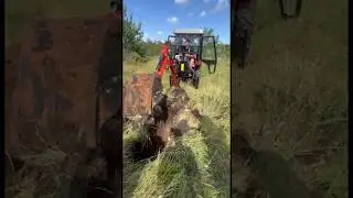 Испытываем экскаватор погрузчик уралец 254