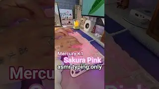 Gravastar Mercury K1 Sakura Pink Asmr Typing Only #keyboardasmr #asmr #pinkaesthetic #desksetup