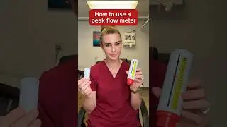Doctor shows you how to use a peak flow meter properly! #peakflow #asthma