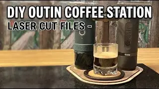 Laser Cut Portable Espresso Organizer Home Base Display