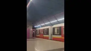 Linia metra M1. #warsawpoland #warsawmetro #metrotrain #metro #warsaw #warszawa #metrostation