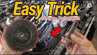 Super Easy! No Special Tool Holders Need It, Crankshaft Bolt Remove
