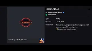 Mini Dogman's 40th Outlaster Win (INVINCIBLE BADGE UNLOCKED)