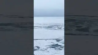 MASSIVE ICE COVERAGE! Michigan City Lakefront 360&deg; #greatlakes #lakemichigan #drone