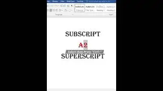 Word Trick: Subscript & Superscript ✍️ | Type Powers & Formulas in MS Word | #asmr #word #tricks #pc