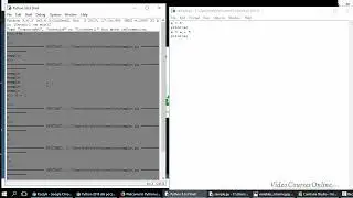 Python: Variables, creating and running external script, interactive Shell