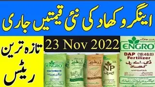 Engro Fertilizer Rate Updates | Engro Fertilizer DAP & Urea new Rate | Engro Khad New Rate | 23 Nov