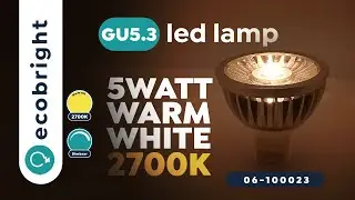 GU5.3 led spot dimbaar 2700K/warm wit (MR16)  |  06-100023