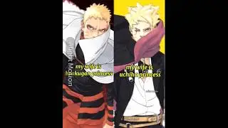Borutos wife and narutos wife #naruto #boruto #borusara #naruhina #shorts #alightmotion #anime