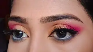 2 простых урока по макияжу глаз для начинающих 💛🤎 || Haldi Eye Makeup || Урок по мягкому макияжу ...