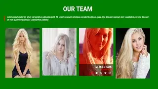 Responsive Our Team Section | HTML | CSS