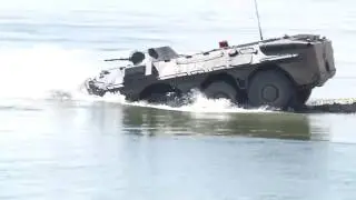 Watch US & Romanian Army Cross the River Danube