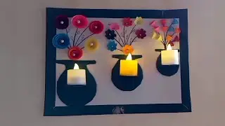 DIY -🕯️ How to make 💡 Candle Holder | Wall hanging ideas #viralvideo #trending #craft
