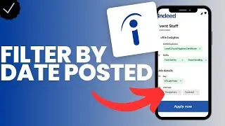 How to filter your searches by date posted in Indeed job search?