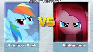 [Mugen 1.1] 9P and 12P MLP Rainbow Dash VS Pinkamena PC(AI) VS PC(AI)