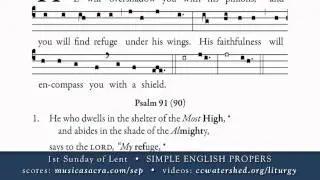 COMMUNION &bull; 1st Sunday of Lent &bull; SIMPLE ENGLISH PROPERS