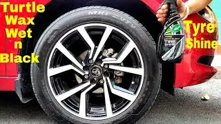 Turtle Wax Wet n Black Ultra Tyre Shine Application & Review #turtlewax #cardetailing #tataaltroz