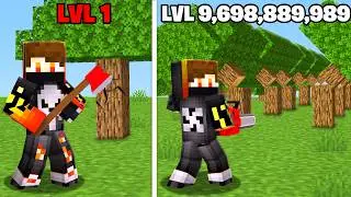I Broke All the Trees In The Minecraft !!!