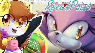 Blaze The Cat Maid [Speedpaint]