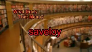 What does saveloy mean?