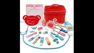 Wooden Doctor Pretend Play PlaySet & Medical Bag || Wooden Set